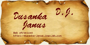 Dušanka Janus vizit kartica